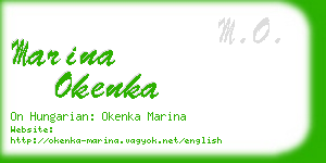 marina okenka business card